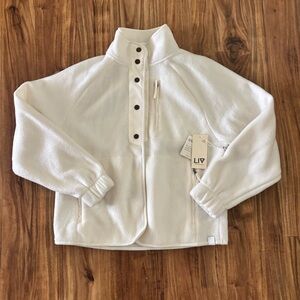 Liv Outdoor Insulated Pile Fleece Jacket with Button Details